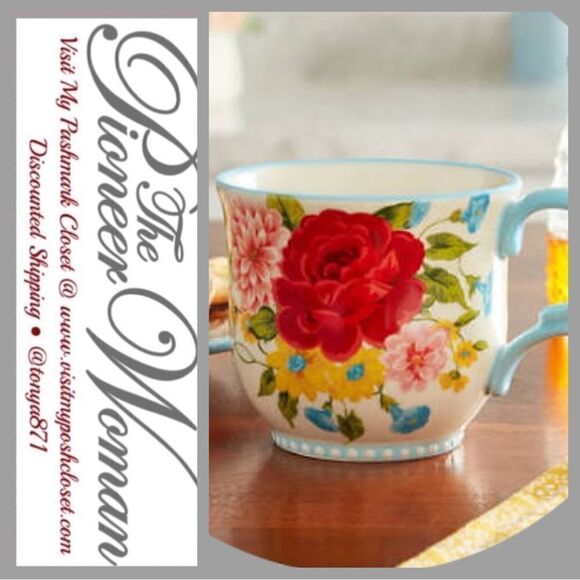🦋 New The Pioneer Woman Sweet Rose 15-oz Mug - Picture 3 of 7
